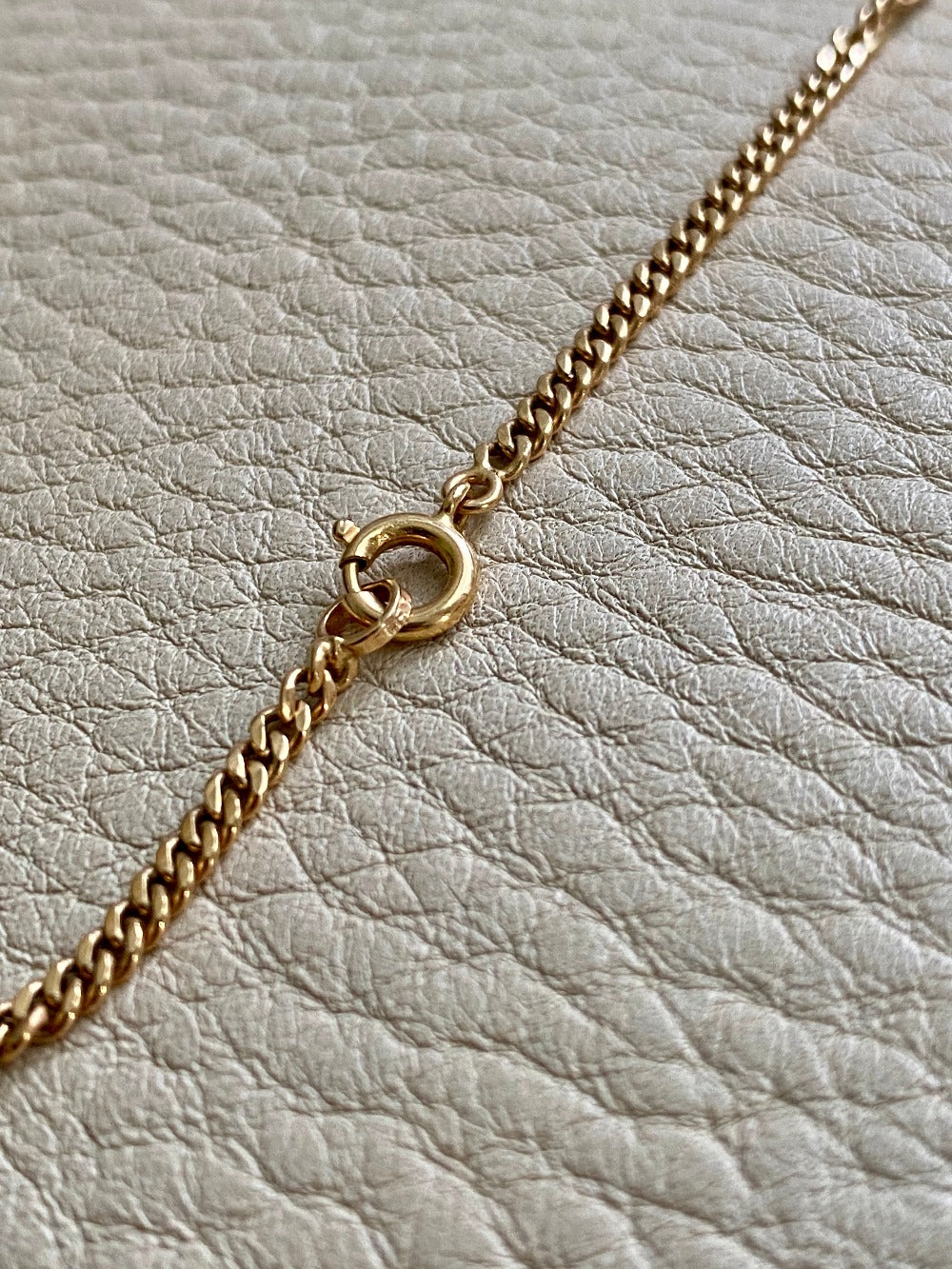 18k gold graduated curb link necklace, vintage from Sweden 1950s