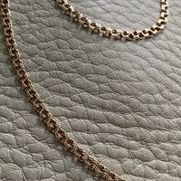 18k gold vintage bismarck link necklace 20 inch length