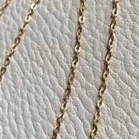Vintage Italian cable link gold chain necklace - 23 inches of 18k gold