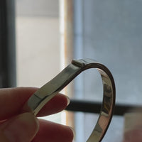 Clasp demo of sterling silver bracelet