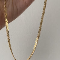 BREATHTAKING gold link necklace - solid 18k gold - Italian vintage