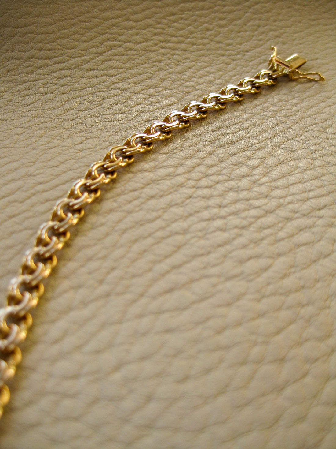 Beautiful 18k double-link solid gold bracelet - Stockholm, Sweden