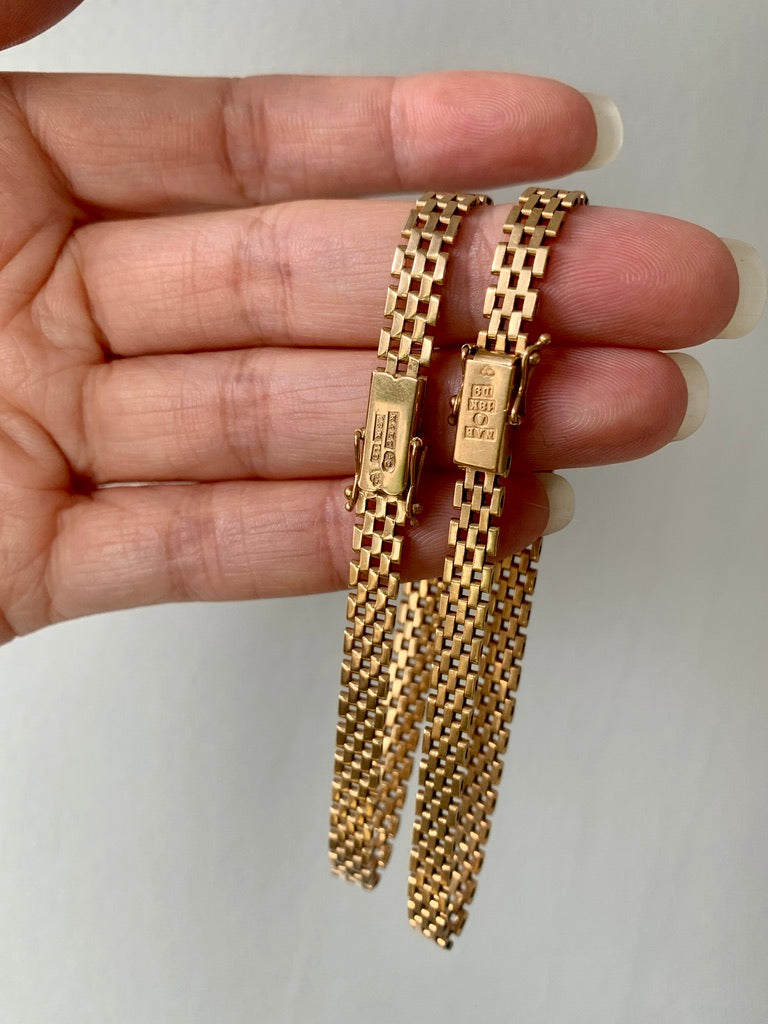 Silky 1954 brick link 18k solid gold bracelet - Stockholm, Sweden