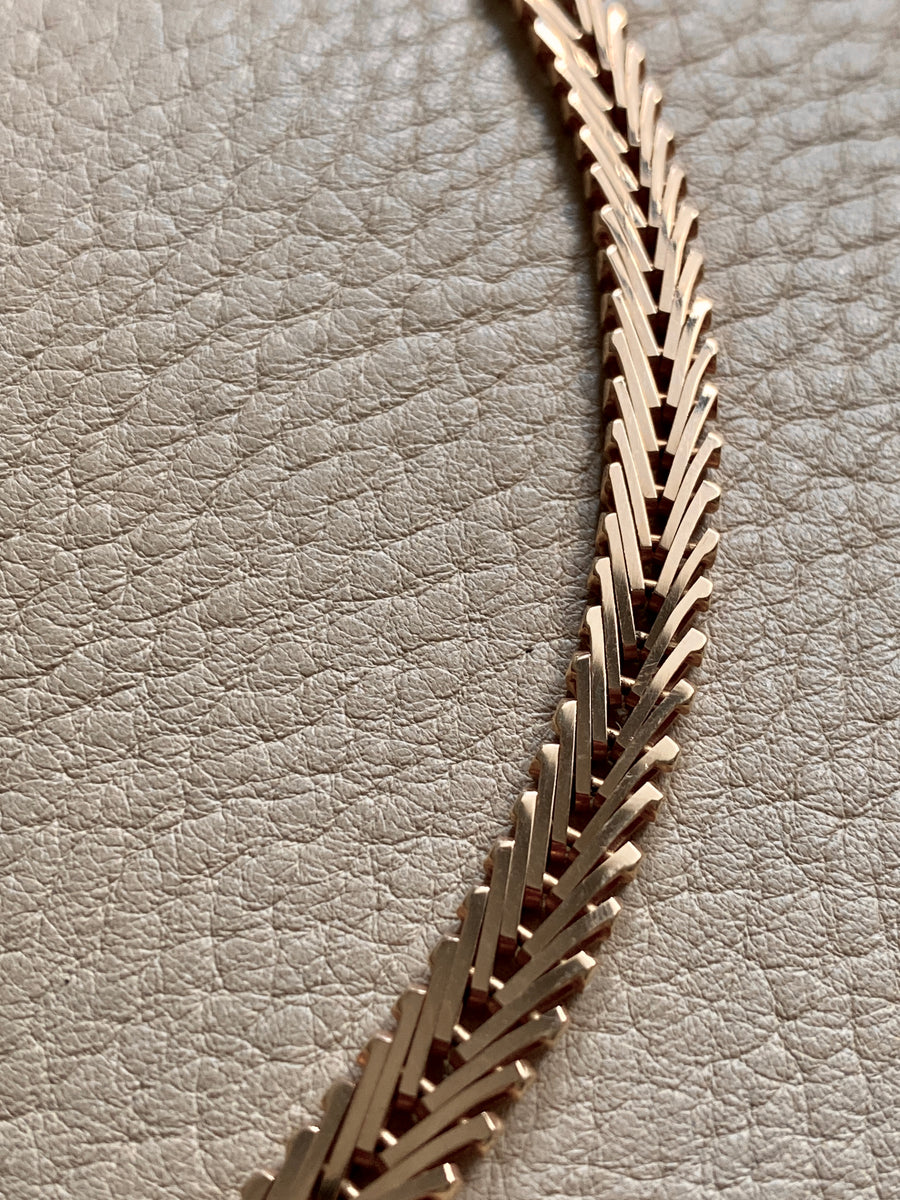 Superb Rare 18k gold Geneva link necklace - Denmark