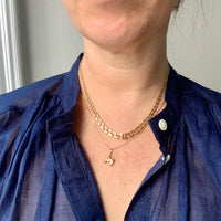 18k gold Swedish vintage charm or pendant - Horse head