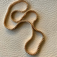 vintage 18k gold geneva link necklace
