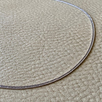 vintage 18k italian white gold curb link chain necklace 16inch