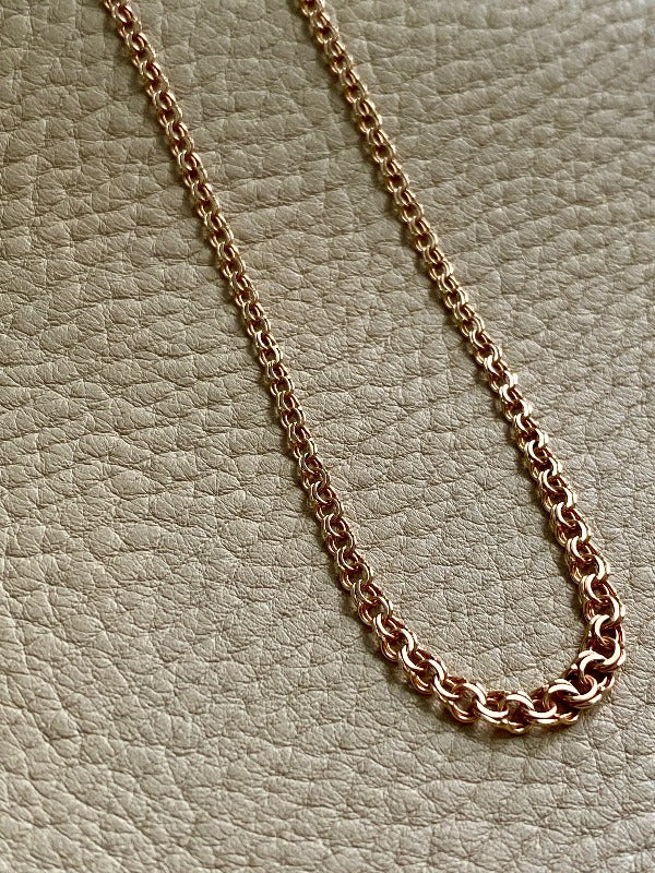 Vintage Double-link necklace - Solid 18k gold - Karlshamn, Sweden