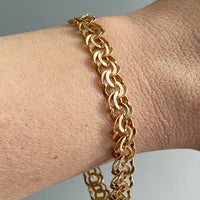 1978 Unique 18k double-link solid gold bracelet - Saltsjö-Boo, Sweden