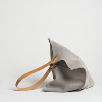 Wedge bag -  Graphite gray suede
